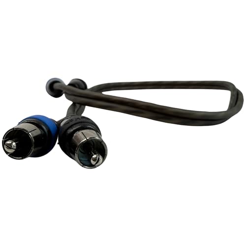 Sky High Car Audio 2 Channel Twisted 1.5 ft RCA Cables Coated 1.5' OFC 1 1/2 - size: 1.5 Feet