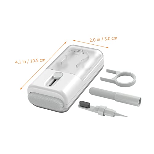 Headphone Cleaning Kit with Keycap Puller, White ABS PC Brush