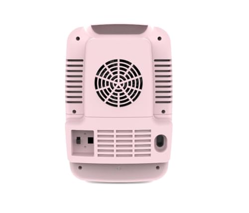 Frigidaire Pink Mini Personal Fridge Cooler, 1 Gal Capacity fits Six Cans, Includes Plugs for Home Outlet & DC Charger, BUILT IN BLUETOOTH SPEAKER - color: Pink