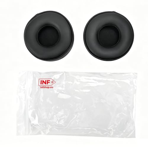 INF Replacement Earpads Cushions for Mpow 071 On-Ear Headphone | 1 Pair Ear Pads with Soft Memory Foam with Premium PU Leather, Noise Isolating Earpads(Black)