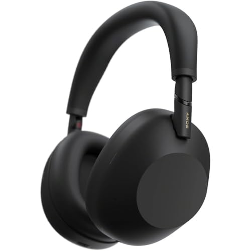 Sony WH-1000XM6 Wireless Noise Canceling Headphones, HD NC Processor QN3, 12 Mics, Adaptive NC Optimizer, Black, with Headphone Stand, 1-Year Warranty - color: Black