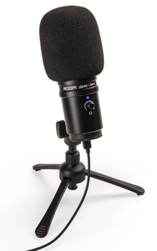 Zoom Zum-2, Podcast USB Microphone, Windscreen, USB Cable, for Recording, Podcasts, Music, Voice-Overs, Gaming, YouTube, Twitch, & Discord