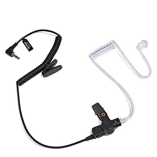 TWAYRDIO 3.5mm Surveillance Radio Earpiece for Motorola, w/Medium Earmolds