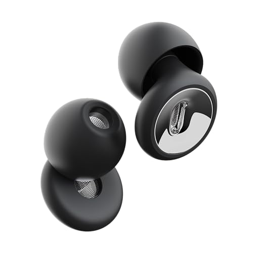 2026 Pro Ear Plugs for Sleeping, 46dB ASTM Certified Noise Cancelling Ear Plugs for Side Sleepers, 360° Pressure-Balanced, Snore & Noise Blocking with 6 Ear Tips, All-Day Comfortable, Dark Phantom