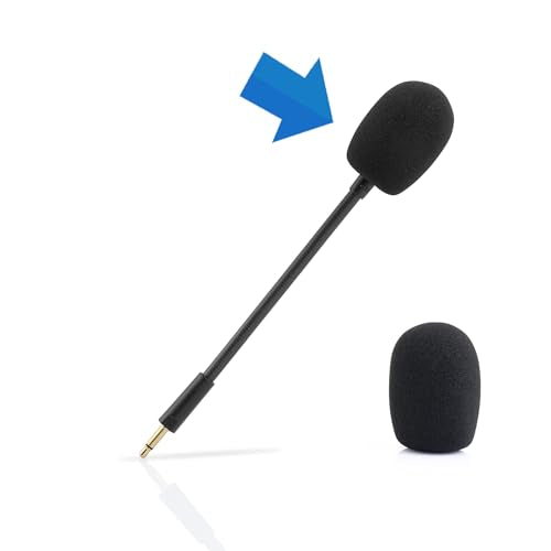 LEFXMOPHY Mic Foam Replacement for Razer Kaira/Kaira X/Barracuda X/Kraken V3 Pro Gaming Headset Microphone Pop Filter Cover, 3pack Windscreen