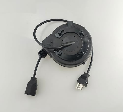 Compact Retractable Power Reel with Constant Tension (Non-Locking)