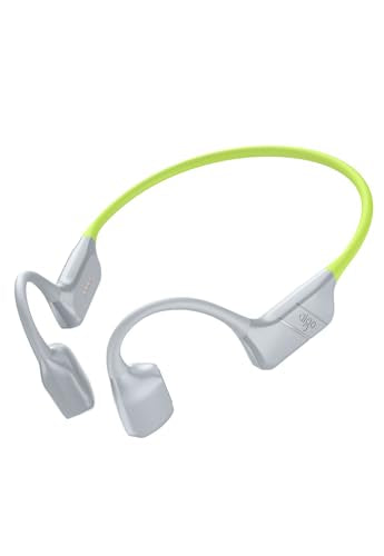 aigo Bone Conduction Headphones for Swimming, GS08MAX Open-Ear Headphones Hybrid Bone Air Conduction Earbuds IP68 Waterproof with 32GB MP3, Bluetooth 6.0 Wireless, 8H Battery