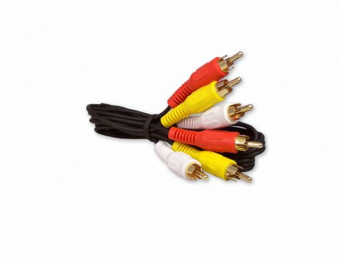 3 Foot RCA Audio / Video Cable 3 Male To 3 Male - size: 03 Ft