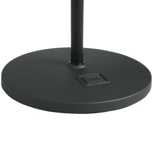 Gator Frameworks Microphone Stand with 12" Weighted Base and Soft Grip Twist Clutch Height Adjustment, (GFW-MIC-1200) - style: 12" Weighted Base
