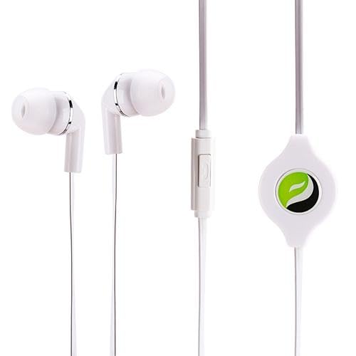 Retractable Earphones Headphones Hands-Free Compatible with Samsung Galaxy A15 5G/ A14 5G/ A13 5G, Headset 3.5mm w Mic Earbuds Earpieces Microphone
