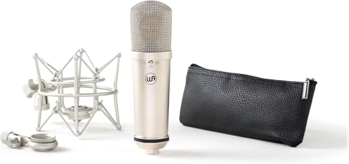 Warm Audio WA-87jr Large Diaphragm Condenser Mic with Shockmount, Rich Studio-Grade Sound for Vocals, Instruments, Podcasts, Nickel - color: Nickel