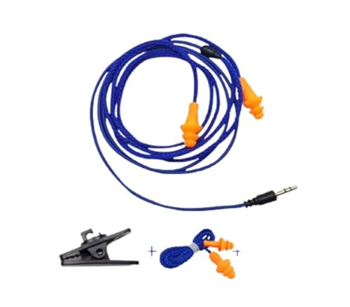 Work Earbuds Headphones for Work Noise isolating EarPlug 3.5mm Earphones for Industrial Construction Hearing Protection Noise Cancelling Wired