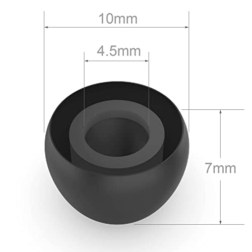 10 Pairs Small Silicone Replacement Earbud Ear Tips (Clear)