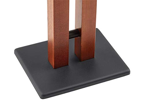 Monolith Speaker Stands - 50lbs Capacity, Adjustable Spikes, Sturdy Construction, Ideal for Home Theater Speakers, 24 Inch, Cherry
