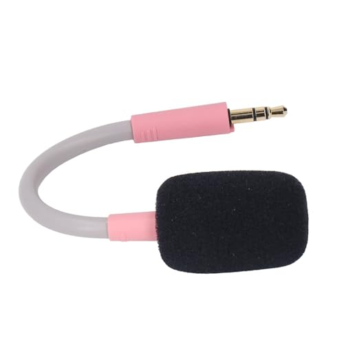 3.5mm Detachable Microphone Flexible Replacement Professional Boom Microphone for Barracuda X Gaming Headset(Pink) - color: Pink