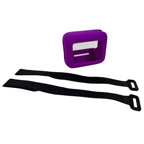Silicone Carrying Case Replacement for JBL Go 4 Portable Bluetooth Speaker Silicone Case with Carabiner Protective Case Shockproof Travel Carrying Case (Purple) - color: Purple