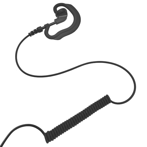 G Shape 2 Prong Earpiece Cp200 Walkie Talkie Headset with Mic 2 Pin Radio Ear Piece for Motorola rdm2070d walkie Talkie gp2000 xu1100 pro1150 mu12 Radio rdu4100 cls1110 mag one bpr40 cls1410