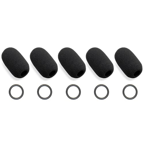 5-Pack Mic Cover Compatible with Bose A30 A20 A10, ProFlight Series 2, Aviation Headsets Microphone Mic Foam Muff Covers Windscreen Pop Filter