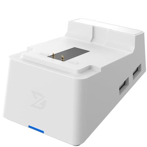 ZD Wireless Charger Dock – QC Fast Charging 4 USB Expansion Ports for ZD O+ Excellence Controller (White) - color: White