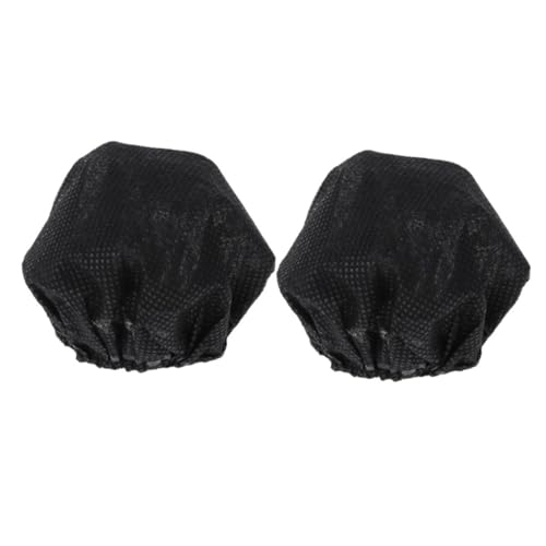 EXCEART Disposable Microphone Cover Set Non-woven Fabric 66pcs/mic Windscreen for Ktv - color: Black