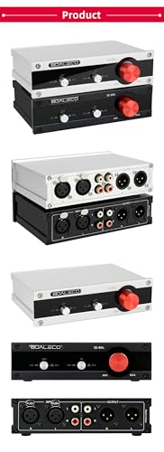 SE-BAL Audio Switch RCA XLR 2-IN-2-OUT HiFi Balanced Stereo Audio Switcher, Premium Selector Splitter Box with Volume Controller