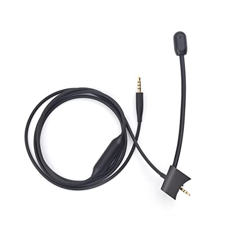 QC35 Boom Microphone Compatible with Bose QuietComfort 35 II (QC35 II) & QuietComfort 35 (QC35) Headphones, Boom Microphone Cable with Mute Switch for PS4, PS5, Xbox One, PC, 4ft