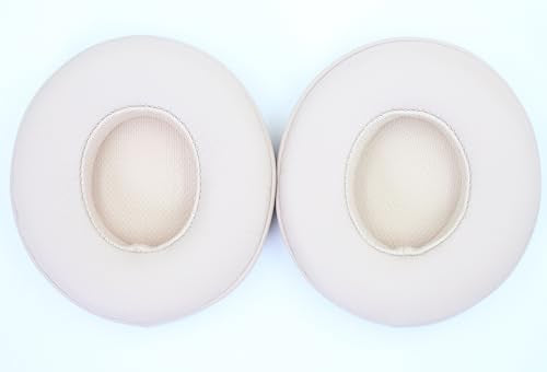 Headphone Replacement Ear Pad Cover Compatible with Beats by Dre Solo3 Solo2 Wired Wireless Headphones Protein Leather Memory Foam Headphone Cushion Ear Muffs-Pink - color: Pink