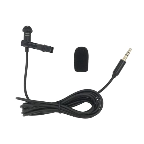 2-Pack Lavalier Microphone fit for Rode, Sennheiser Wireless Transmitter/ME 2 Mic - Lav Lapel Clip, Wearable, Omnidirectional, 3.5mm TRS