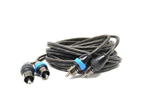 Sky High Car Audio 2 Channel Twisted 20 ft RCA Cables Coated 20' OFC - size: 20 Feet