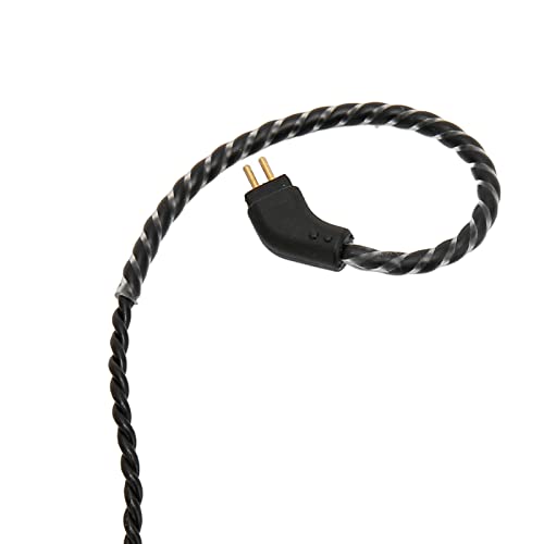 FILFEEL 0.78mm 2 Pin Earbuds Upgrade Cable with HD Mic, 3.5mm Right Angle Plug Replacement Wire for in-Ear Monitors, Enhanced Bass & Clear Calls,