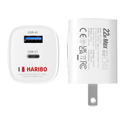 Haribo Charger Block for Apple Watch, 3-in-1 PD 20W USB C Charging Station with Built-in Wireless Smart Watch Charging, Dual Ports Wall Charger Compatible with iPhone,AirPods,iWatch - color: Red