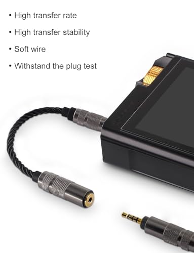 okcsc Headphone Adapter 2.5mm Male to 4.4mm Adapter for 4.4mm Cable Connected to Balanced 2.5mm Player Device High Stereo Audio Converter OFC Cable with Gold-Plated Plug 6 inch Length Extension Cord - size: 2.5mm Male to 4.4mm