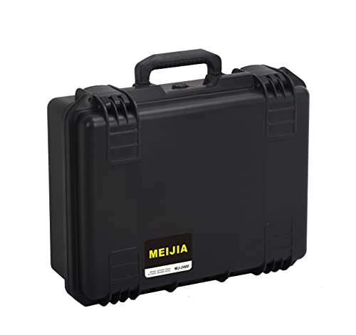 MEIJIA Premium Waterproof Hard Camera Case,Hard Case with customizable fit foam,Full Protection with Light&Convenient Design,Elegant Black (19.3"x15.25"x7.3") - size: 19.3"x15.25"x7.3"