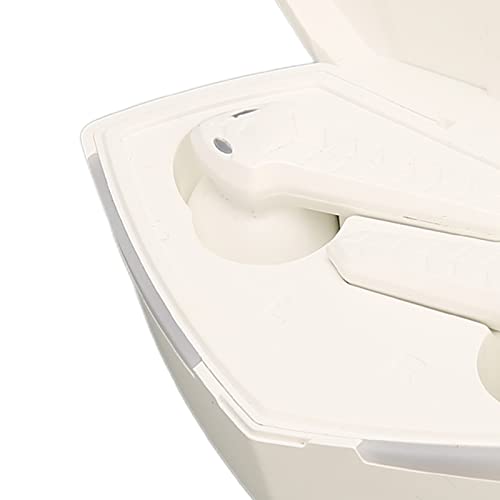 Septpenta Bluetooth Gaming Earbuds, Stereo 45Ms Ultra Low Latency BT 5.2 13mm Drivers Dual Mode Wireless Earphone, Two Illumianated Auto Pairing Deeper Bass Built in Mic for Laptop(White) - color: White