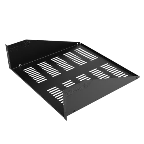 Gator Rackworks Universal Rack Mounting Vented Accessory Shelf, 3U Size - 15" Deep (GRW-SHELFVNT3) - size: 3U Rack Space - Vented