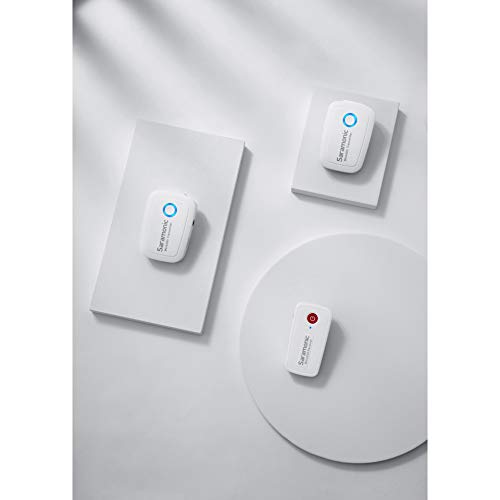 Saramonic Ultracompact 2.4 GHz Wireless Clip-On Mic System w/Lav & Dual-Reciever for Cameras & Mobile (Blink 500 B1) - size: Blink 500 B1W