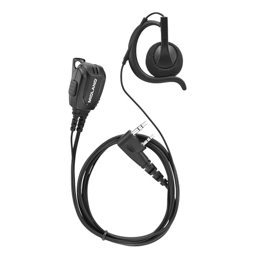 Midland BA2 Over the Ear Headset for the BR200 and BR180 BizTalk Radios | Clear Communication with Transmission and Reception - Comfortable Wear - style: Over Ear Headset