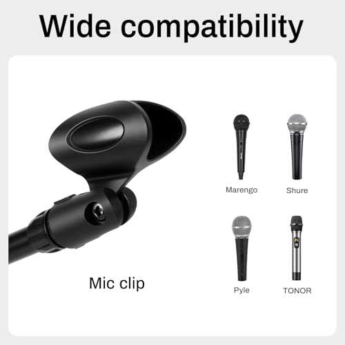 AODSK Adjustable Microphone Stand,Heavy Tripod Base,22-68",Universal Holder - style: Standard Edition
