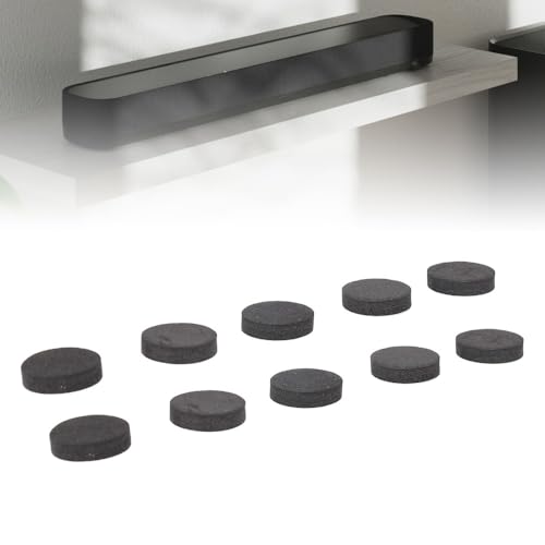 50Pcs Black EVA Foam Vibration Soundbar Isolation Pads Non Slip Thickened Adhesive Shock Absorption Pads Studio Monitors(20 * 5mm) - style: 20*5mm