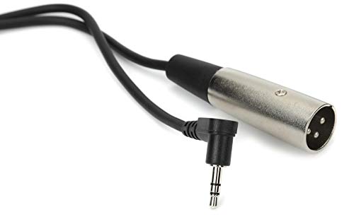 Hosa XVM-110 Meters 10 Feet Right-Angle 1/8 Inches TRS to XLR Male Cable