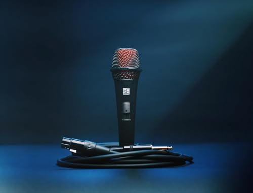 SE Electronics V2-SW-QTR Supercardioid Dynamic Handheld Microphone with On/Off Switch (Includes 15' Cable)