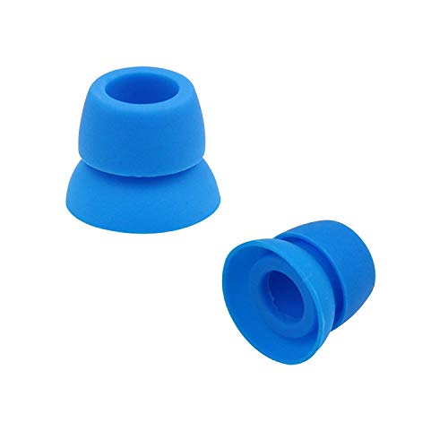 Alitutumao 8pcs Replacement Earbuds Silicone Eartips Compatible with Wireless Powerbeats 3 Powerbeats3 Earphones (Blue) - color: Blue