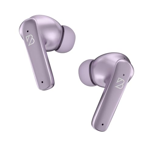 Back Bay Audio iPhone + Android Wireless Earbuds Bluetooth, Sweatproof | Ultra-Sleek Small Sports Earphones with Wireless Mic, Wireless Air Buds For iPhone iOS, Bluetooth Ear Buds Earphones - color: Lavender