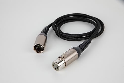 VIOY XLR Microphone Cable 15 FT, 3-Pin Male to Female Balanced Mic Cord - size: 15FT