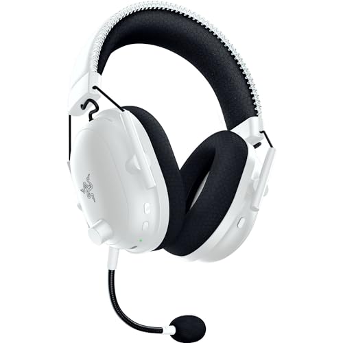 Razer BlackShark V2 Pro Wireless PlayStation Gaming Headset, White | 50mm Drivers, Super Wideband Mic, Noise Isolating Earcups, For PS5, Switch 2, PC, Mac, Bluetooth, USB, 70hr Battery - color: White, style: PlayStation