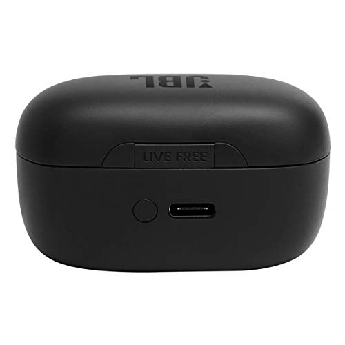 JBL Live Free NC+ - True Wireless in-Ear Noise Cancelling Bluetooth Headphones with Active Noise Cancelling, Microphone, Up to 21H Battery, Wireless Charging (Black) - color: Black