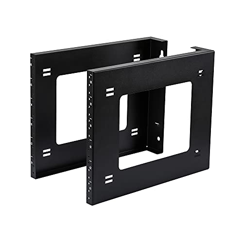 RIVECO 6U Open Frame Rack Wall Mount & Desktop Mount, No Assembly Required Server Rack for Network Equipment & Data AV HiFi Stereo Gaming Electronics Shelf - size: 6U