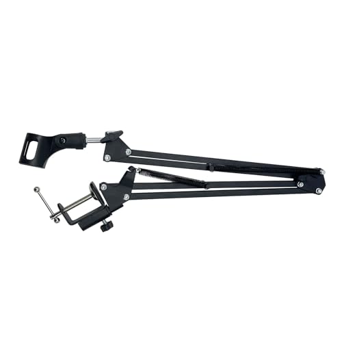 Microphone Mounting Bracket Desk Mic Arm Microphone Stand with Desk Mount Mic Suspension Boom for Live Streaming, Gaming, Podcasting, Radio