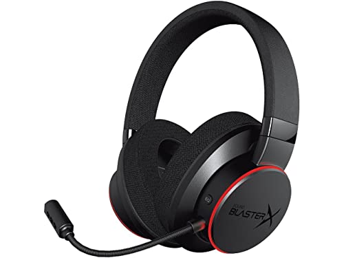 Sound BlasterX H6 USB Gaming Headset with 7.1 Virtual Surround Sound, Memory Foam Fabric Earpads, Hardware EQ, Ambient Monitoring and RGB Lighting for PS4, Xbox One, Nintendo Switch, and PC