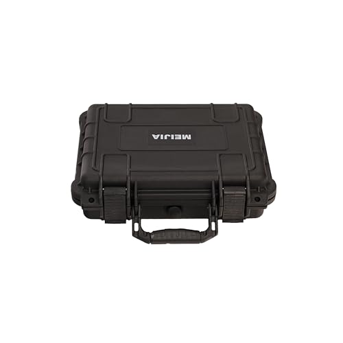MEIJIA All Weather Waterproof Hard Camera Case,Hard Case,With Customized Fit Foam Included, Elegant Black,Fit for Drones,camera,lens (13.39"x11.61"x3.93") - size: 13.39"x11.61"x3.93"